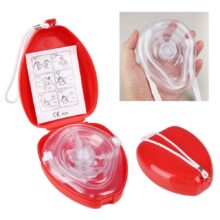 Máscara de respiración CPR profesional de primeros auxilios, protección de rescate, respiración Artificial reutilizable con válvula unidireccional