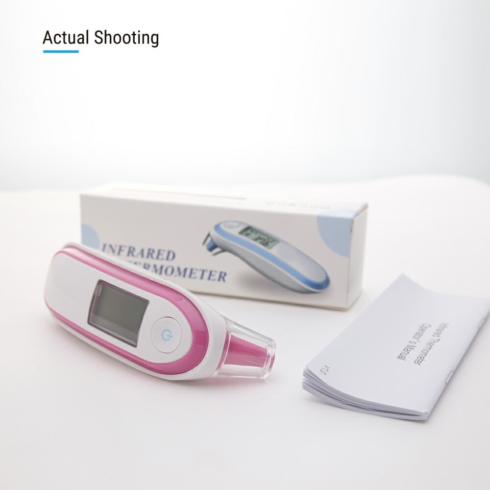 Yonker-termómetro Digital infrarrojo con pantalla LCD para niños, medidor de temperatura corporal sin contacto para frente, oreja, cuerpo de adulto