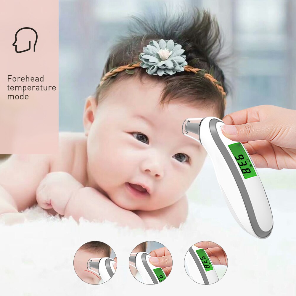 BOXYM-termómetro Digital para bebé, medidor infrarrojo LCD para frente, oreja, sin contacto corporal, electrónico para niños