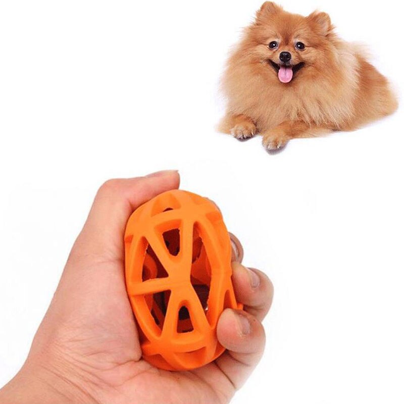 Juguetes de goma para perros medianos y grandes, bolas huecas resistentes a las mordeduras, accesorios suaves divertidos para perros, envío directo