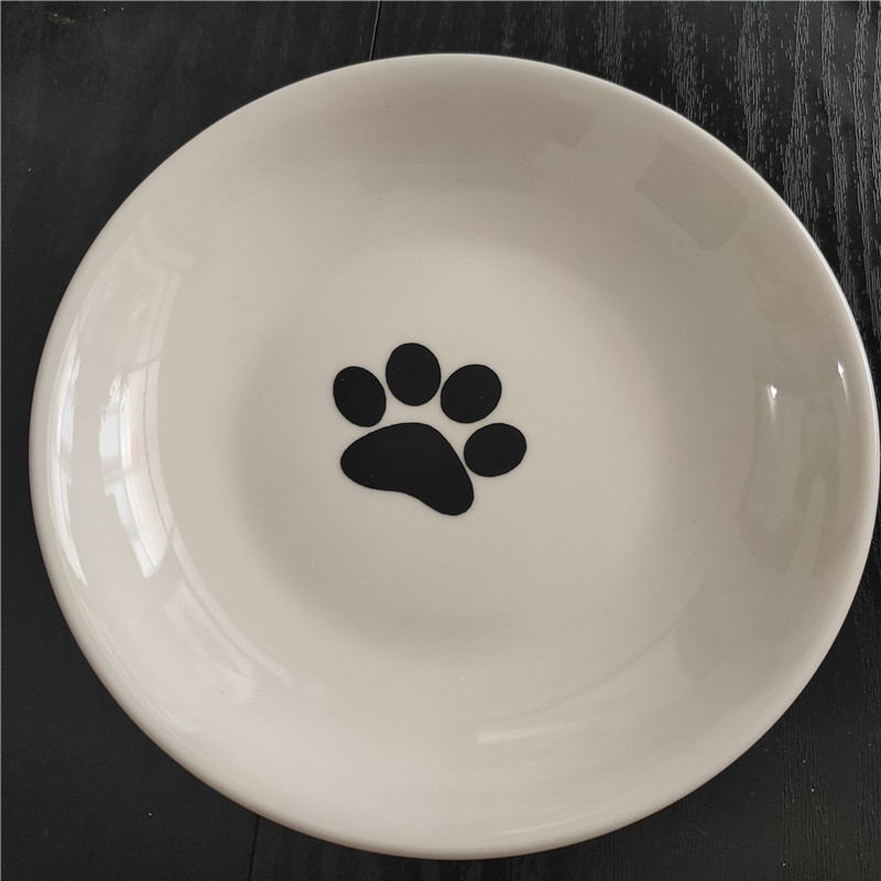 Cuenco de cerámica con patrones bonitos para mascotas, cuenco redondo para comida de gato, cuenco para comida de perro, cuencos para comer de Mascota, comederos de cerámica