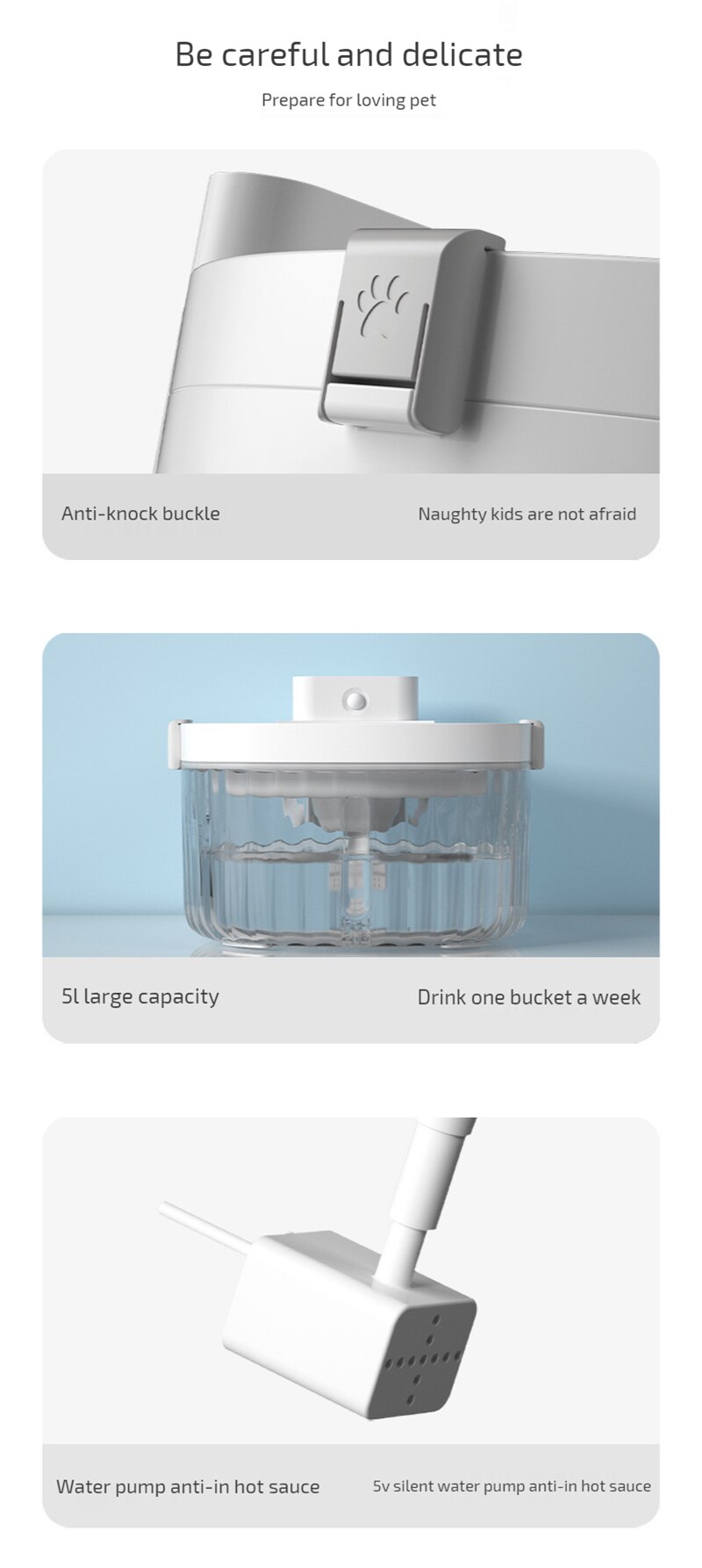 Dispensador de agua automático para gatos y mascotas, fuente de agua con circulación inalámbrica inteligente, tazón de agua para perros, alimentador con filtro para beber