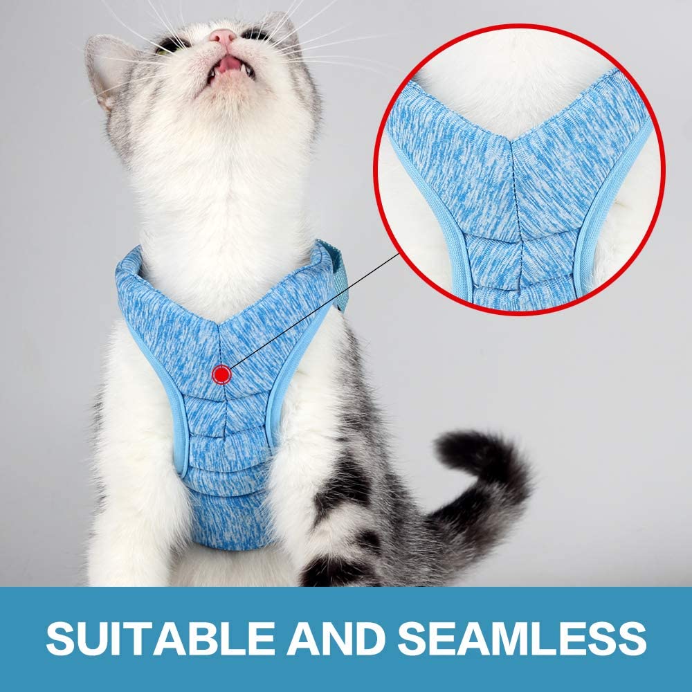 Cinturón ajustable antiescape para gatos pequeños, arnés ligero y transpirable, chaleco suave para mascotas, arnés de cableado, cinturón de tracción para caminar