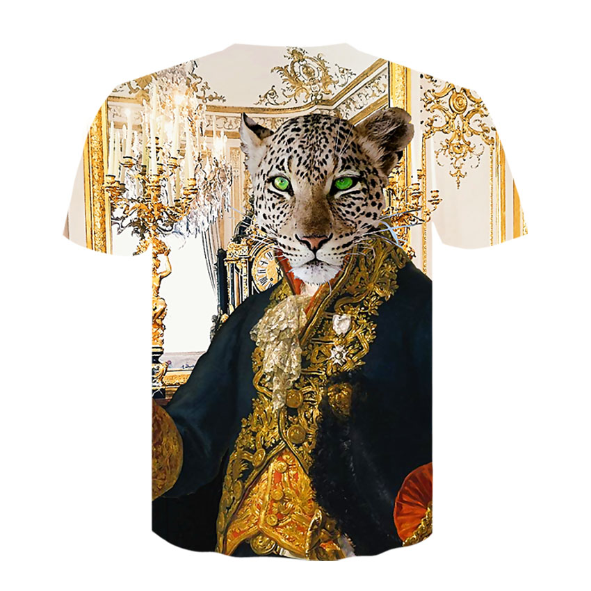 Camiseta con estampado de perro en 3D para hombre y mujer, ropa de calle de estilo Hip Hop con Gato, Tops informales de manga corta con cuello redondo y Animal, novedad de 2021