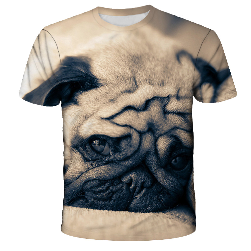 Camiseta de manga corta a la moda para hombre y mujer, camisa con estampado 3D de gato y perro, se puede personalizar, ropa de talla grande, novedad de verano 2022