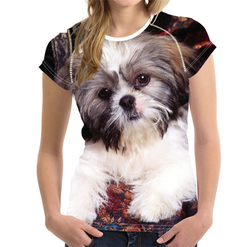 Camiseta con estampado 3D de Animal dog para hombre y mujer, ropa unisex de manga corta con cuello redondo, top de talla grande XXS- 6XL