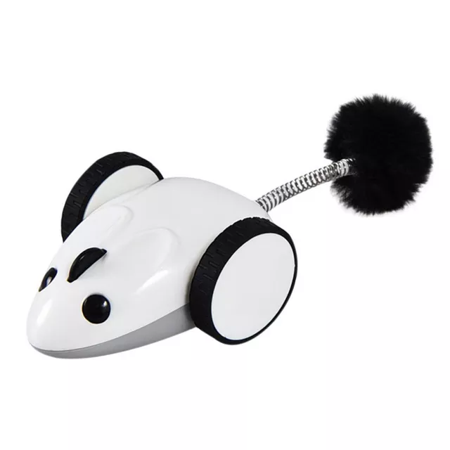 Ratón de juguete eléctrico realista para gatos, juguete interactivo para morder, con Control por aplicación, carga USB