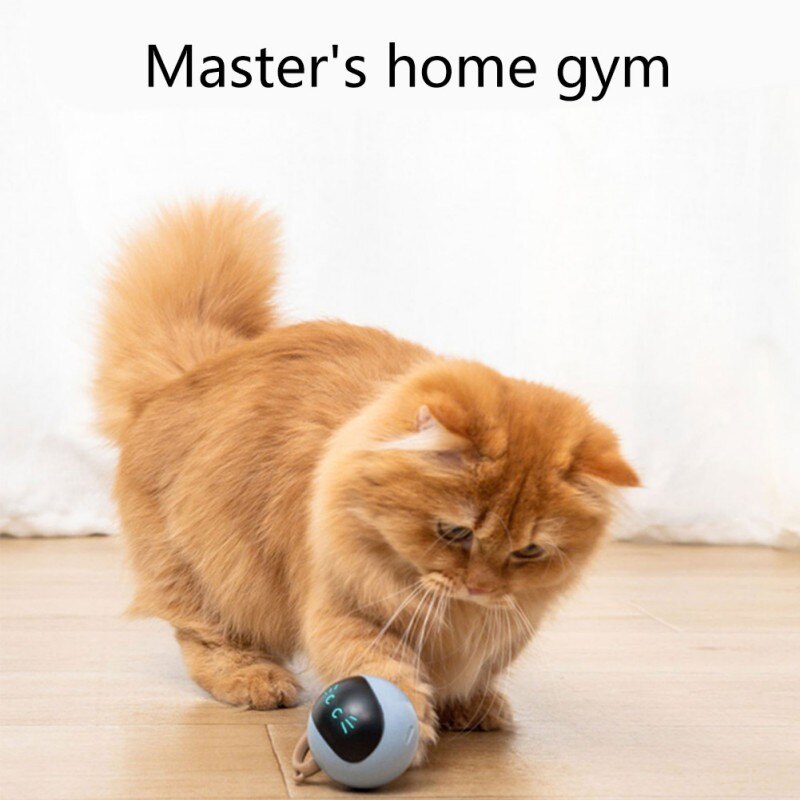 Juguete inteligente automático para gato, pelota de saltar eléctrica interactiva con USB, bola giratoria automática para mascotas, gatitos, perros y niños