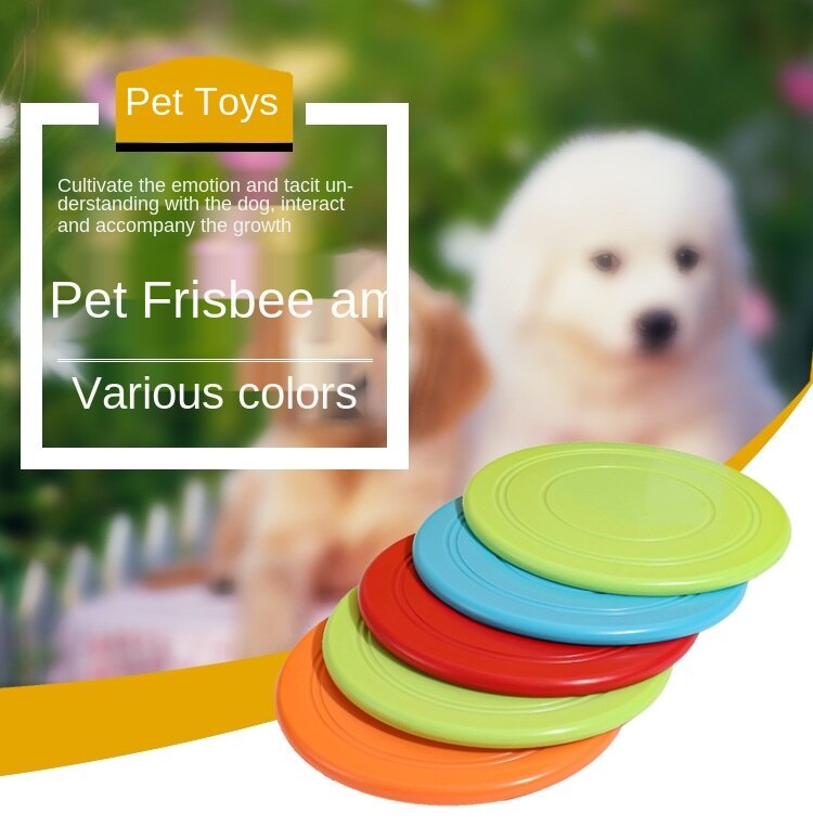 Platillo volador de silicona para perros y gatos, juguete divertido, discos voladores resistentes para masticar y entrenar a cachorros, suministros interactivos para mascotas, 1 unidad