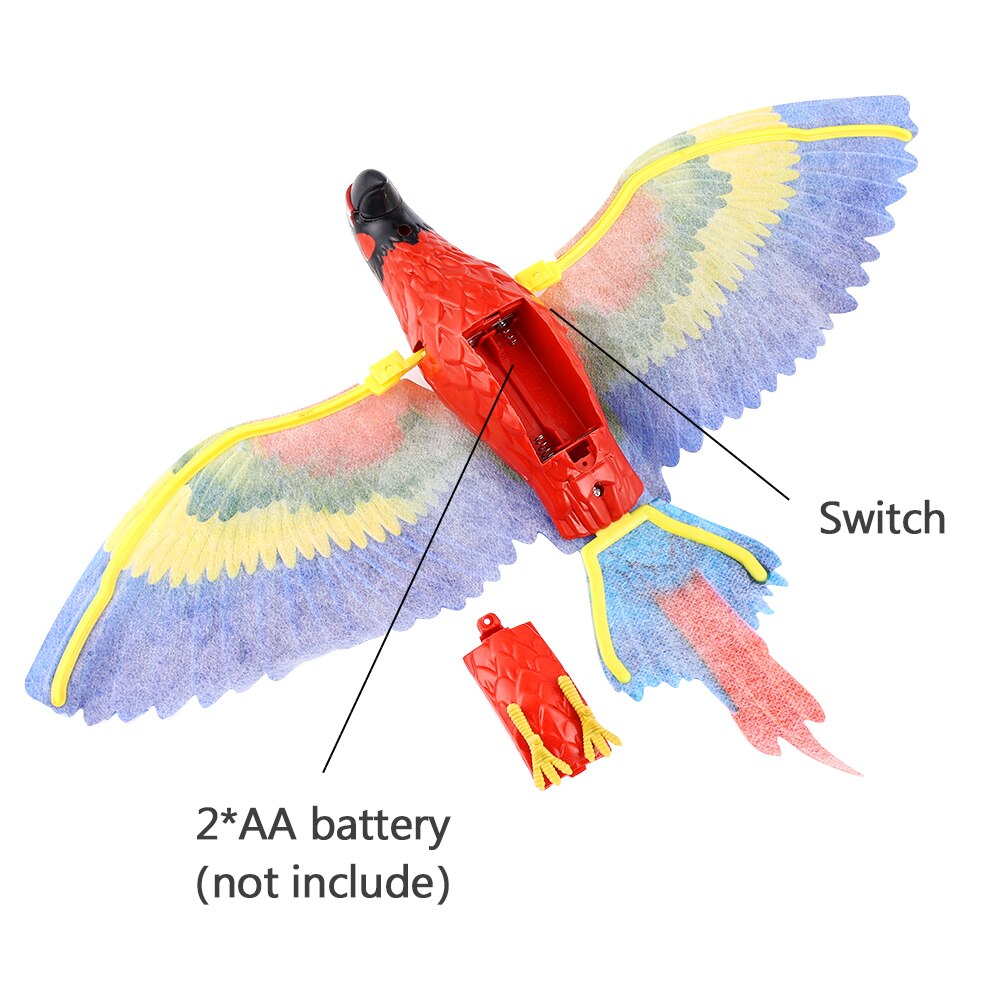 Juguetes interactivos con forma de águila para gato, juguete colgante eléctrico de simulación de pájaro volador, juguete para gatito, perro, mascota