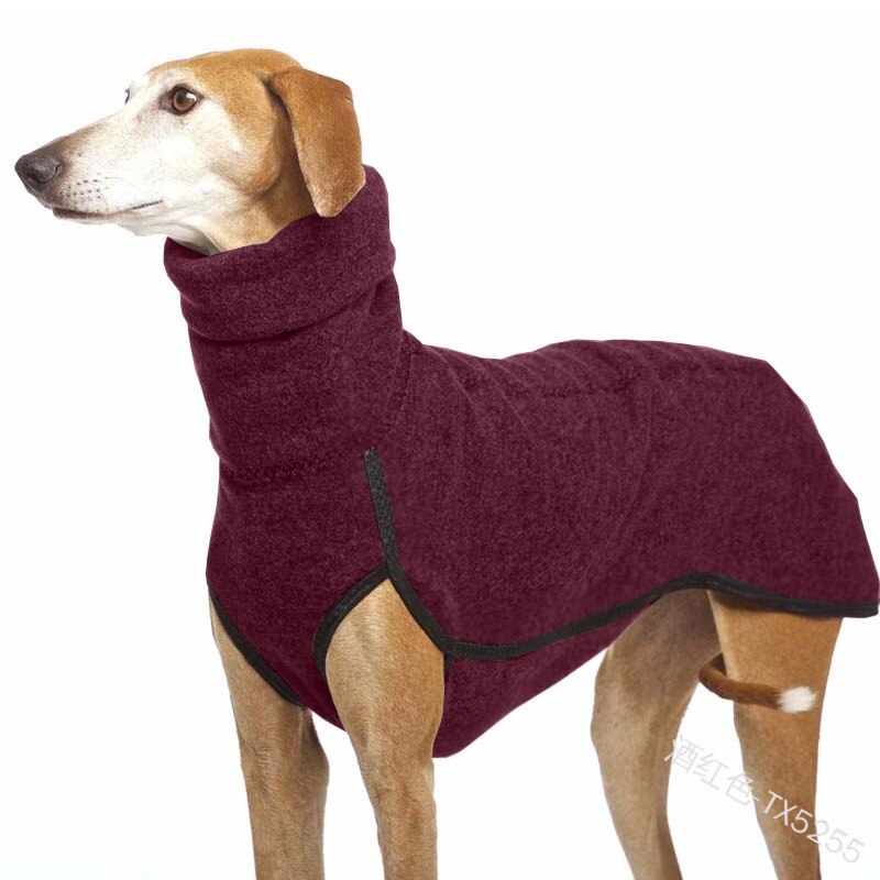 Ropa de cuello alto para mascotas, abrigo para perros medianos y grandes, suministros ideales para podenco faraónico y gran danés, para invierno, cálido