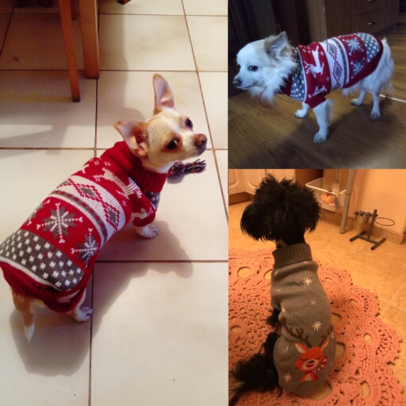 Suéter navideño para perros y gatos, ropa de invierno para perros pequeños, Chihuahua, Yorkies, chaqueta para cachorros, ropa para mascotas, ubranka, dla, psa