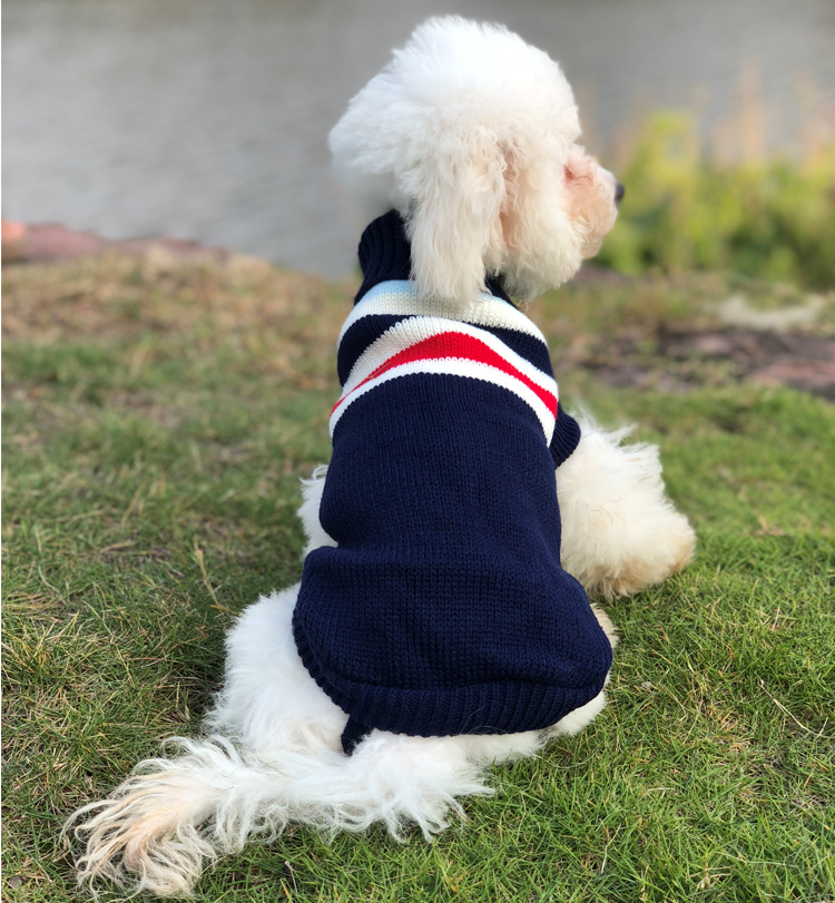 Ropa de invierno para perros pequeños, Jersey de punto con cuello alto para perro York, jersey de Navidad para Chihuahua, cachorro, perro salchicha, eshinx, chaqueta para gato