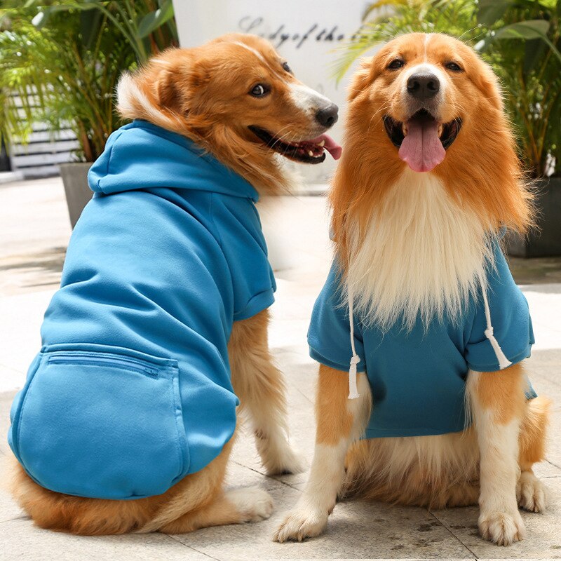 Ropa para perro grande con bolsillo y cremallera, Sudadera con capucha para perro pequeño y grande, abrigo para perro, chaqueta de diseño, suéter de invierno para mascota