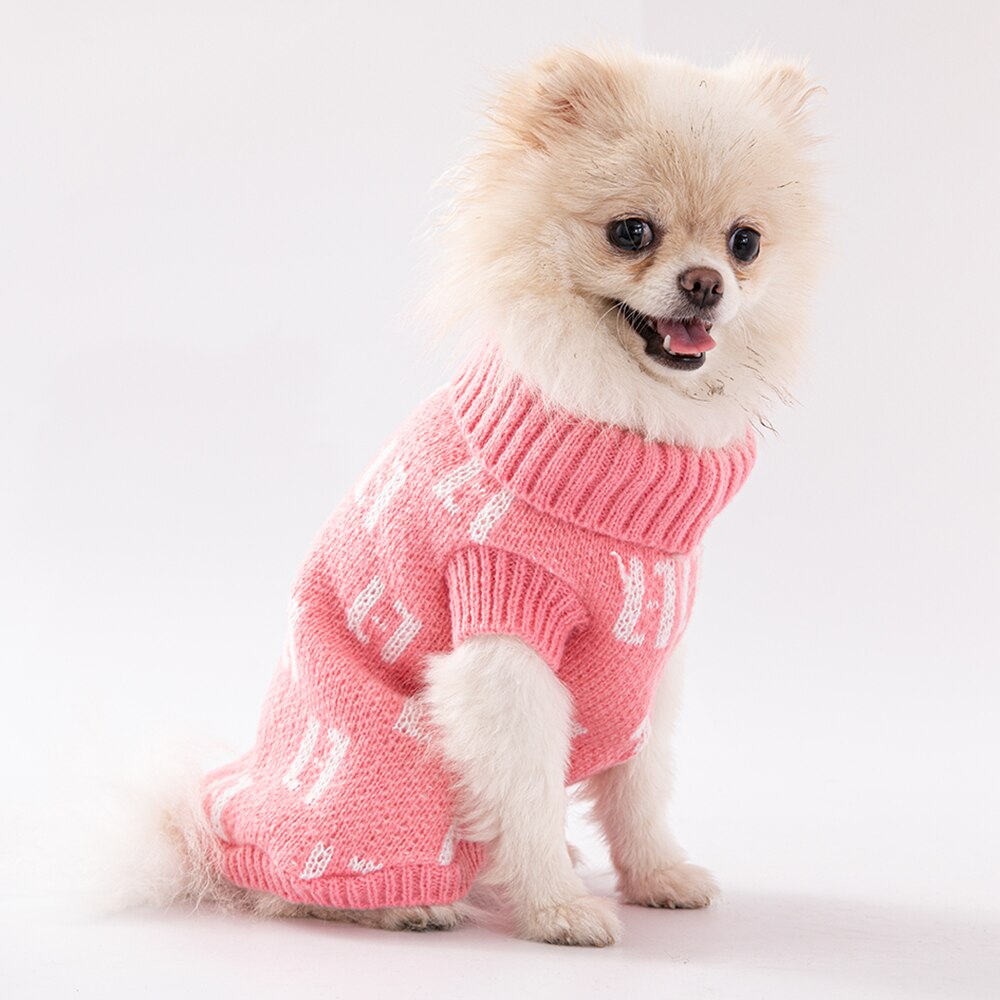 Ropa para perros pequeños, suéter de cuello alto, chaqueta para mascotas