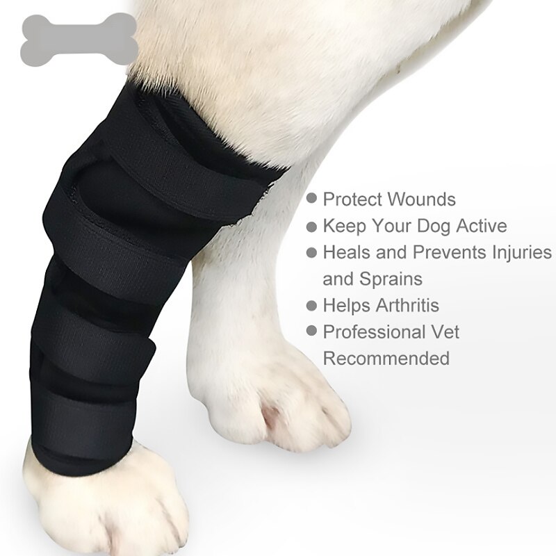 Rodilleras para mascotas, soporte para lesiones de piernas, envoltura de articulación de Hock, transpirable, Protector de piernas de perro, soporte para la salud