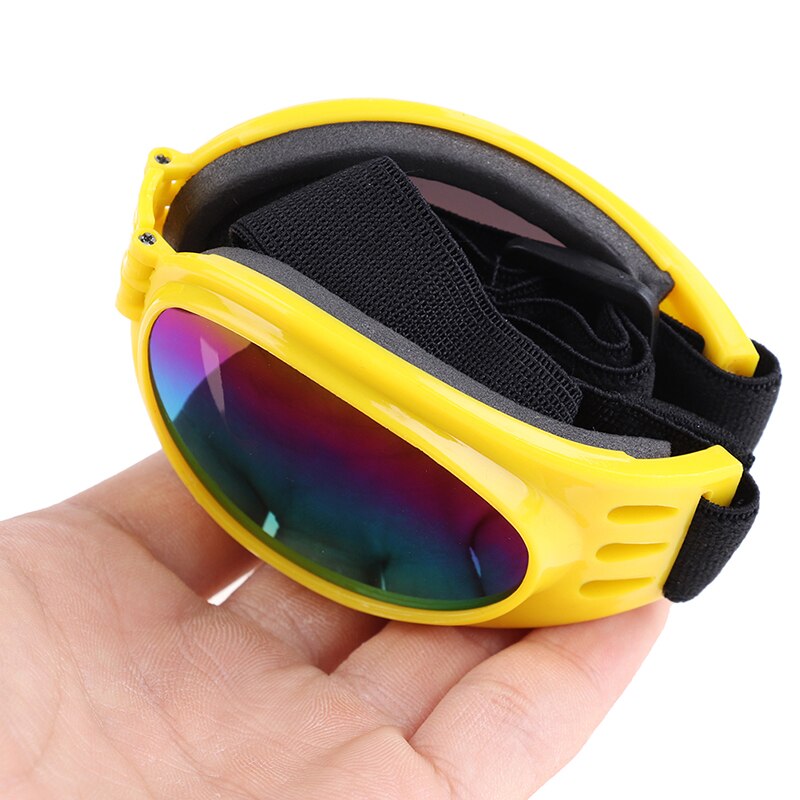 Gafas plegables para perros pequeños y medianos, lentes de protección para mascotas, impermeables, UV, 6 colores
