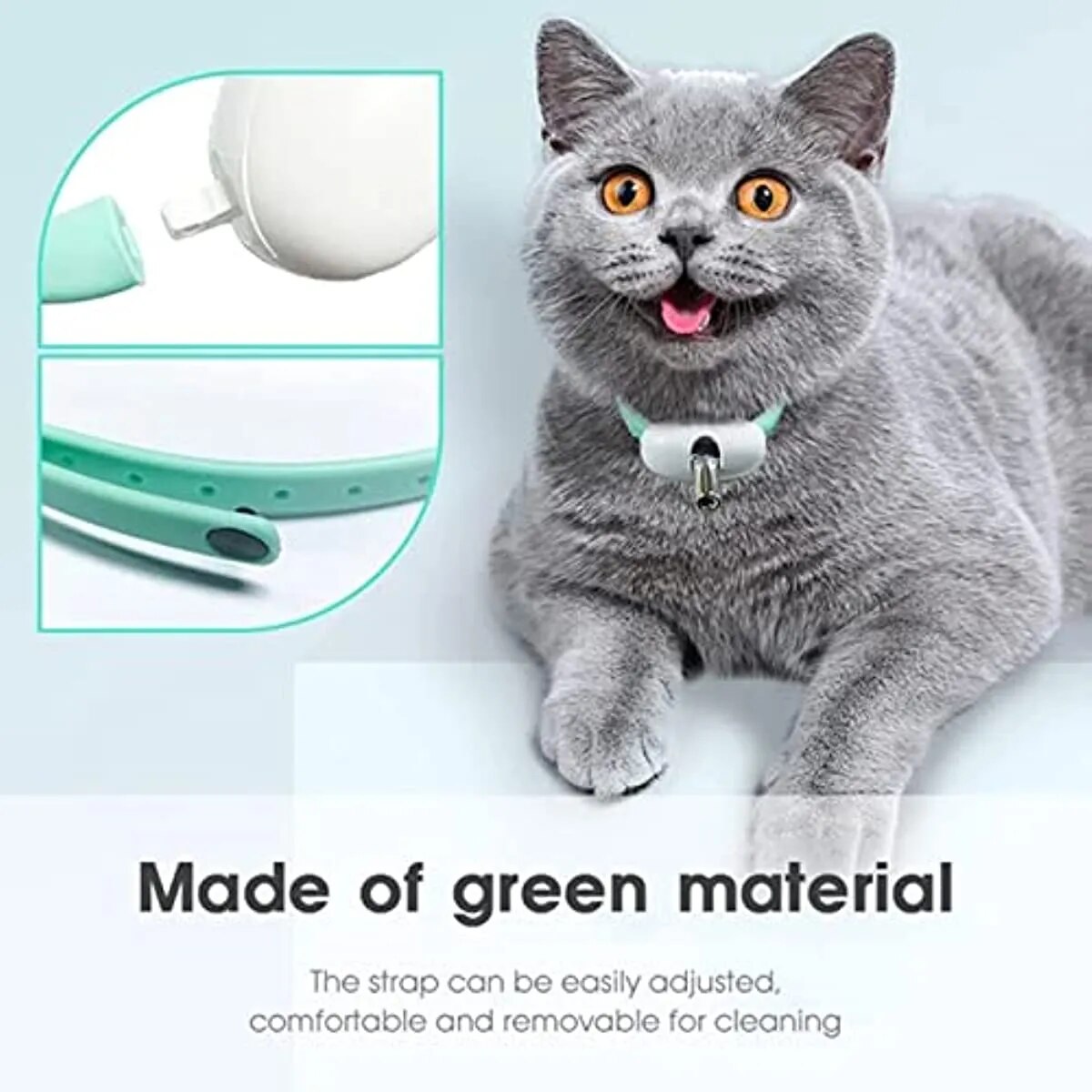 ATUBAN Collar eléctrico inteligente para gatitos, juguetes láser portátiles divertidos, collares de juguete de entrenamiento electrónico