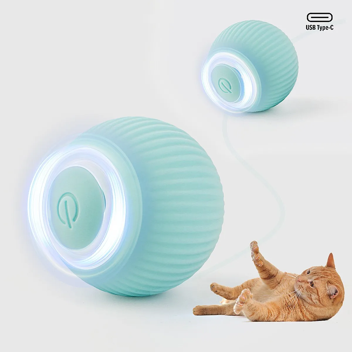 Juguetes inteligentes para gatos, bola rodante automática, juguetes eléctricos para gatos, juguetes interactivos para gatos, juguetes para gatitos automotrices, accesorios para mascotas